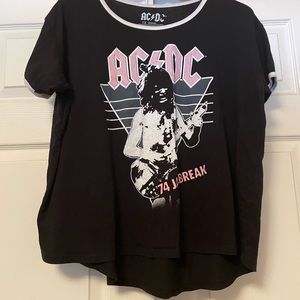 AC/DC Short Sleeve Scoop Neck Graphic '74 Jailbreak T-Shirt Size 1X